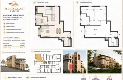 Contemporary Apartment For Sale in Ksamil